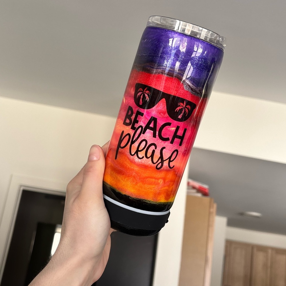 NEW “Beach Please” Tumbler & Speaker